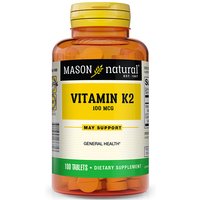 Vitamin K2 100 mcg, 100 Tablets, Mason Natural