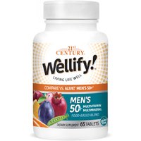 Wellify Mens 50+, Multivitamin & Multimineral Food-Based Blend, 65 Tablets, 21st Century HealthCare