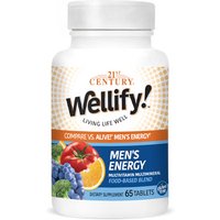 Wellify Mens Energy, Multivitamin & Multimineral Food-Based Blend, 65 Tablets, 21st Century HealthCare