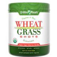 Wheat Grass Shots, Drink Mix, Organic & Raw, 150 g (30 Servings), Green Foods Corporation