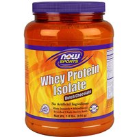 Whey Protein Isolate Chocolate, 1.8 lb, NOW Foods