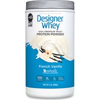 100% Premium Whey Protein Powder, French Vanilla, 2 lb, Designer Whey