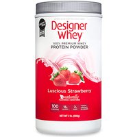 100% Premium Whey Protein Powder, Stawberry, 2 lb, Designer Whey