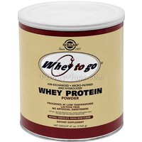 Whey To Go Protein Powder - Natural Chocolate Cocoa Bean Flavor, 41 oz, Solgar