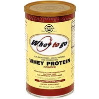 Whey To Go Protein Powder - Natural Vanilla Bean Flavor, 12 oz, Solgar