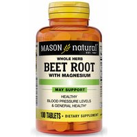 Whole Herb Beet Root with Magnesium, 100 Tablets, Mason Natural