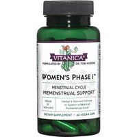 Womens Phase I, Premenstrual Support, 60 Vegetarian Capsules, Vitanica