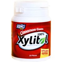 Xylitol Gum, Cinnamon, 50 Pieces/Bottle, Epic Dental (Epic Xylitol)