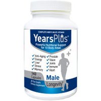Years Plus Male Longevity Formula, Complete Multivitamin, 140 Capsules, Century Systems Inc
