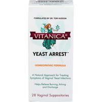 Yeast Arrest, Vaginal Support, 28 Vaginal Suppositories, Vitanica