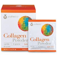 Youtheory Collagen Powder Packs, Vanilla, 21 Packets, Nutrawise Corporation