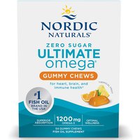 Zero Sugar Ultimate Omega Gummy Chews, 54 Count, Nordic Naturals