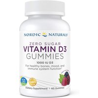 Zero Sugar Vitamin D3 Gummies, 60 Gummies, Nordic Naturals