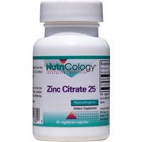 Zinc Citrate 25mg 60 caps from NutriCology