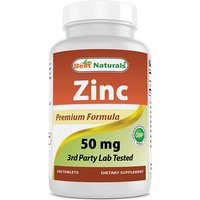 Zinc Gluconate 50 mg, 240 Tablets, Best Naturals