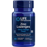 Zinc Lozenges, Natural Citrus-Orange Flavor, 60 Vegetarian Lozenges, Life Extension