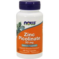 Zinc Picolinate 50mg 120 Caps, NOW Foods