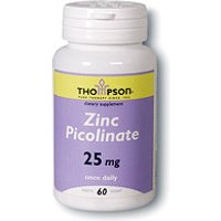 Zinc Picolinate 25mg 60 tabs, Thompson Nutritional Products