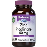 Zinc Picolinate 50 mg, 100 Vegetable Capsules, Bluebonnet Nutrition