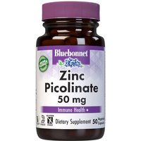 Zinc Picolinate 50 mg, 50 Vegetable Capsules, Bluebonnet Nutrition