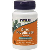 Zinc Picolinate 50mg 60 Caps, NOW Foods