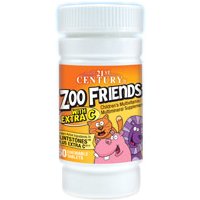 Zoo Friends with Extra C, Childrens Multi-Vitamins, 60 Chewable Tablets, 21st Century HealthCare