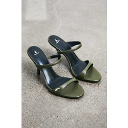 Sandalen Minimal Shape aus glossy Leder