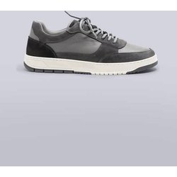 engbers Herren Ledersneaker sportiv Grau regular uni