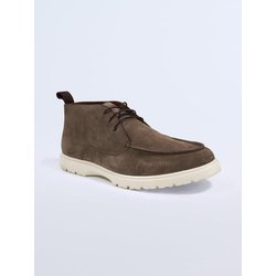 emilio adani Herren Boots aus Verlours-Leder Beige regular uni