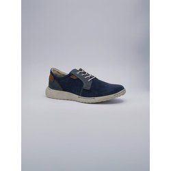 engbers Herren Sneaker aus Leder Blau regular uni