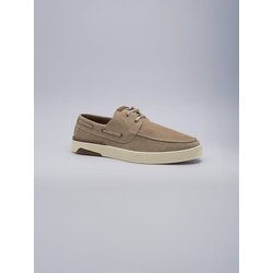 engbers Herren Boots-Schuh aus Leder Beige regular uni