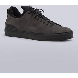 emilio adani Herren Sneaker aus Nubuk-Leder Grau regular uni
