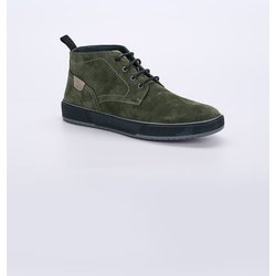 engbers Herren Boots aus Leder Grün regular uni