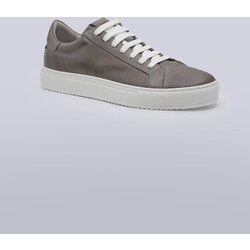 emilio adani Herren Sneaker aus Leder Grau regular uni