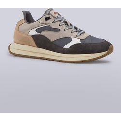 emilio adani Herren Sneaker atmungsaktiv Beige regular gemustert