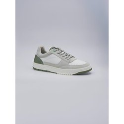 engbers Herren Sneaker aus Leder Weiß regular uni