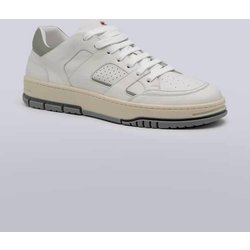 emilio adani Herren Sneaker aus Leder Weiß regular uni