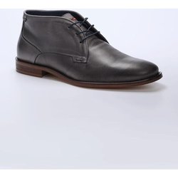emilio adani Herren Halbschuh aus Leder Grau regular uni