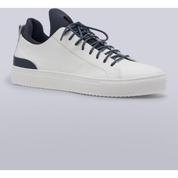 emilio adani Herren Sneaker aus Nubuk-Leder Weiß regular uni