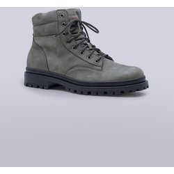 emilio adani Herren Boots aus Nubukleder Grau regular uni