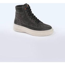 emilio adani Herren Boots aus Nubukleder Grau regular uni