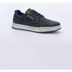 engbers Herren Sneaker aus Leder Blau regular uni