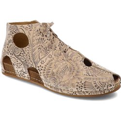 Beige Schnürschuhe Maciejka Modische Damenschuhe