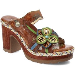 Braune Flip-Flops Laura Vita Elegante Damenschuhe