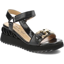 Schwarze Sandalen S.Barski Modische Damenschuhe