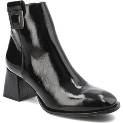Schwarze Stiefeletten Armodo Lackschuhe
