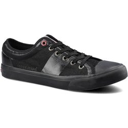 Schwarze Turnschuhe Cross Jeans Herren Schnürschuhe