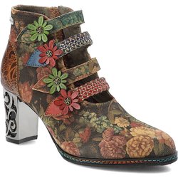 Orange Stiefeletten Laura Vita Elegante Damenschuhe
