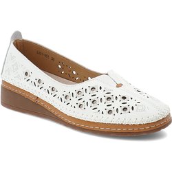 Weiße Halbschuhe S.Barski Schlupfschuhe