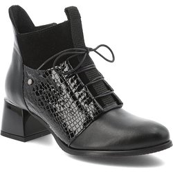 Schwarze Stiefeletten Armodo Gefütterte Damenschuhe